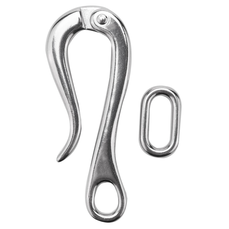 100Mm Pelican Hook & Eye With Quick Release Link Stainless Steel 316 Marine Boat Hardware
